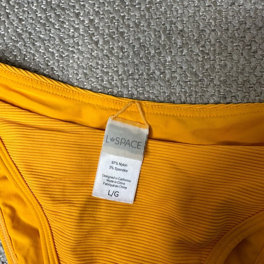 L*Space Ribbed Orange Bikini Bottom - Picture 4 of 5